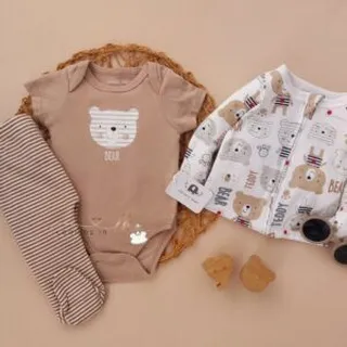 ست سه تیکه خرسی برند emprio baby – کد LK1088