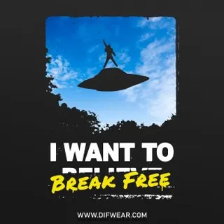 تیشرت I Want To Break Free