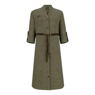 مانتو زنانه السانا مدل محنا کد 207853 رنگ زیتونی