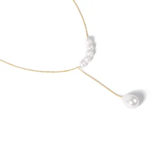 گردنبند طلا مروارید دراپ