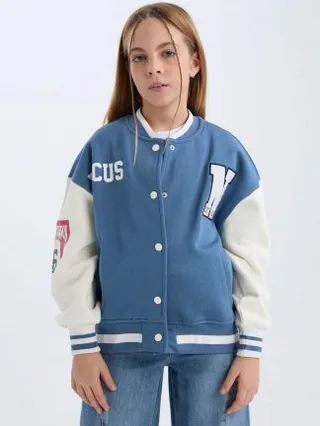 سویشرت دخترانه آبی دفکتو