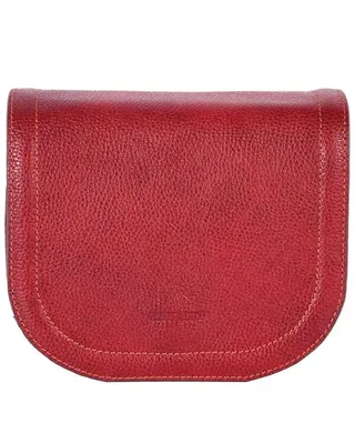 کیف چرم زنانه رودوشی زرشکی چرم بارز Charm Barez مدل DG72.1
