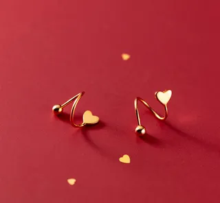 0146. پیرسینگ نقره مدل قلب