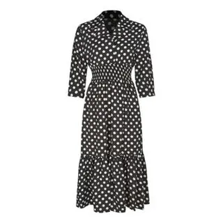 پیراهن یقه انگلیسی زنانه مدل 003 رنگ مشکی