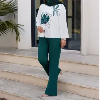 ست شومیز وشلوارزنانه مهرو مدل یاقوت 