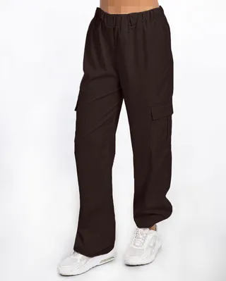 شلوار نیم بگ زنانه 3139 – کاکائویى