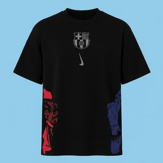 تیشرت آستین کوتاه مردانه مدلکیت بارسلونا کد V4