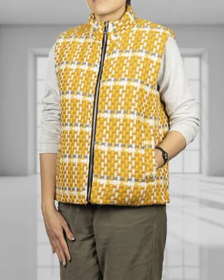 پافر پیچازی زنانه 3047 – زرد