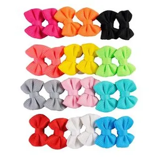 کش مو زنانه مدل پاپیونی  k کد 12 بسته 24 عددی