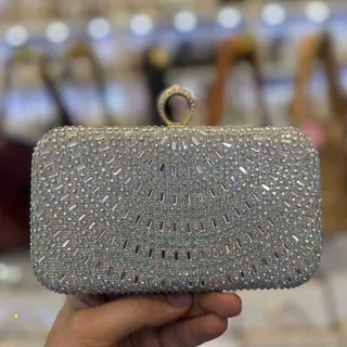 کیف دستی و دوشی مدل نگین گرد کد 7/93