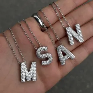 گردنبند حروف جواهری