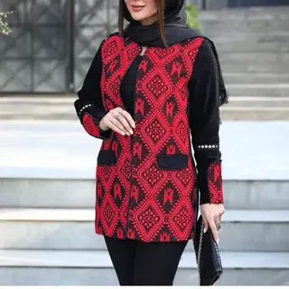 کت زنانه پروانه جنس تافته و مازراتی 
