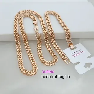 سرویس ژوپینگ کارتیر حک خورده آبکاری طلا شده و کاملا رنگ ثابت لطفا توضیحات رو بخونید