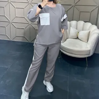 ست مانتو شلوار پریسا با جنس کرسپو درجه یک