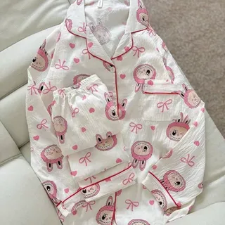 ست پیراهن شلوار استین بلند کد6801