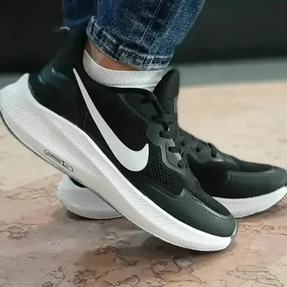 کتونی نایک زنانه دخترانه کفش ونس اسپورت اسپرت نایکی nike مشکی لژدار لژ دار طبی سبک راحت راحتی نرم ورزشی پیاده روی شیک