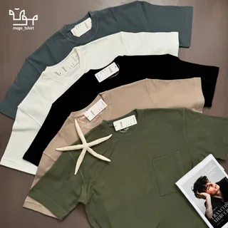 تیشرت حصیری جیب دار