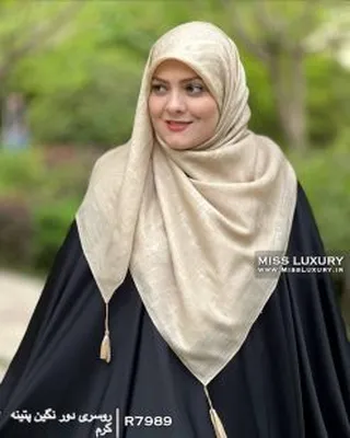 روسری مجلسی نخی پتینه R7989