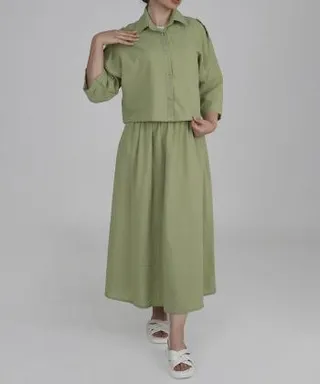 شومیز لینن آستین بلند زنانه بنیس مدل 4269