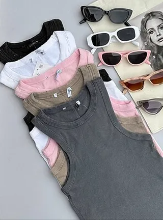 تاپ بیسیک سنگشور ترند صورتی🎀🌸