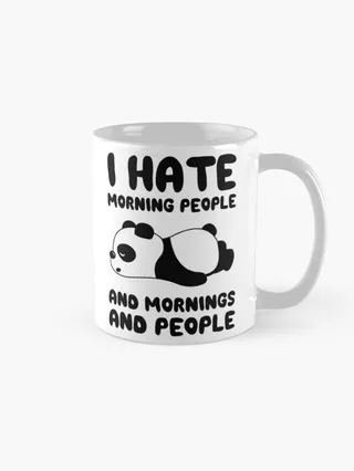 ماگ پاندا طرح I hate morning