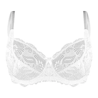 سوتین زنانه لین مدل فنردار کد 4680-511 رنگ سفید