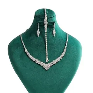 نیم ست نقره زنانه مدل فلاور 228