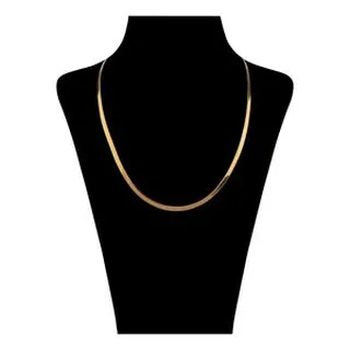 زنجیر هرینگبون (تیغ ماهی- آینه‌ای) طلا 18 عیار زنانه صلاحی گلد مدل 17311