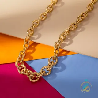 زنجیر گردنی طلای هرمس