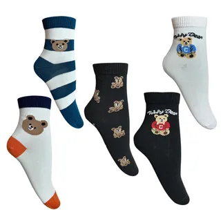 جوراب زنانه تن پوش هنگامه مدلخرسی مجموعه 5 عددی