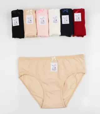 پک 6 عددی شورت نخی زنانه ساده  کد 120532