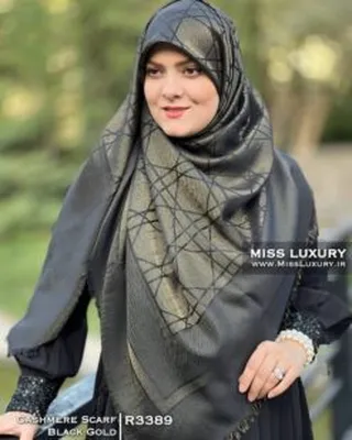 روسری کشمیر دیور لمه دار R3389