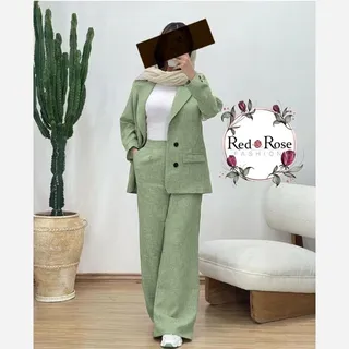 کت شلوار شایلین شانتون زنانه دخترانه مناسب 38 تا 48