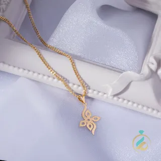 پلاک طلای مینیمال گلرو