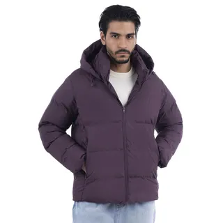 کاپشن مردانه جوتی جینز مدل کلاهدار کد 122160 رنگ ب...