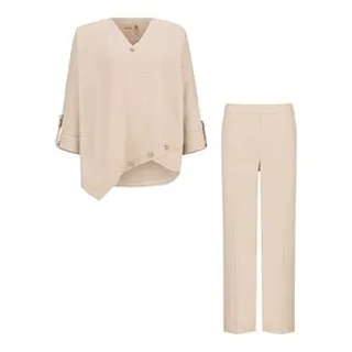 ست تونیک و شلوار رسمی زنانه السانا مدل نانیسا کد 220908 رنگ کرم