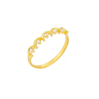 انگشتر طلا 18 عیار زنانه کیا گالری مدل AR378