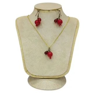 نیم ست زنانه مدل دانه انار یلدا YDA005