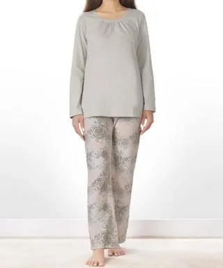 ست تيشرت آستين بلند و شلوار زنانه ناربن كد WS3951