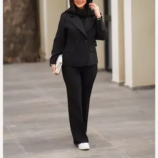  کت شلوار زنانه رانا جنس کرپ مازراتی 