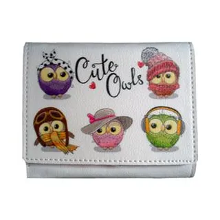 کیف پول دخترانه مدل cute owls کد 201