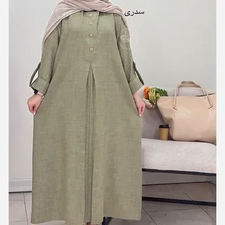 مانتو پیراهنی بلند تابستانی کراش دخترانه زنانه