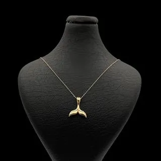 گردنبند طلا 18 عیار زنانه وی وی گلد گالری مدل دم وال 2026