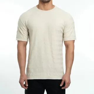 تیشرت بیسکوییتی زارا کرم کد 104894