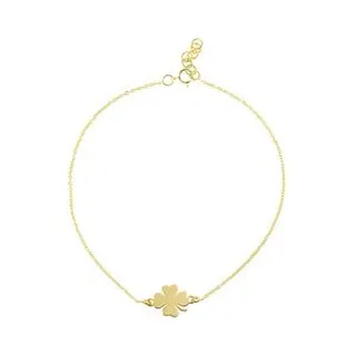 پابند طلا 18 عیار زنانه ترابی گالری مدل شبدر کد GAN089