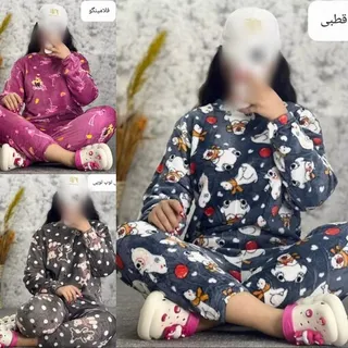 بلوز و شلوار تدی جنس تدی درجه یک فری سایز 36تا46