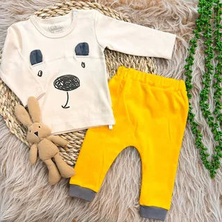 آستین بلند و شلوار خرس کد ۶۰۴۴