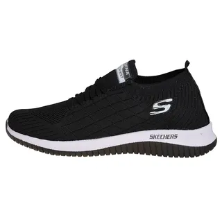 کفش پیاده روی مشکی اسکچرز بافت skechers