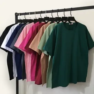 تیشرت باکسی ساده رنگی