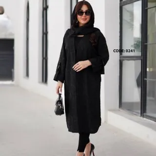 مانتو بلند سایز بزرگ کد 0241
